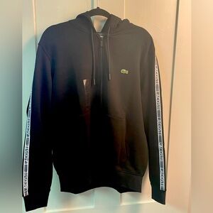 Lacoste Hooded Sweat Jacket Black XL (Brand New)